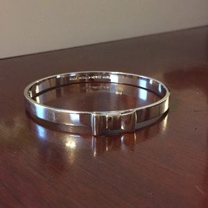 Silver Kate Spade Bow Bangle